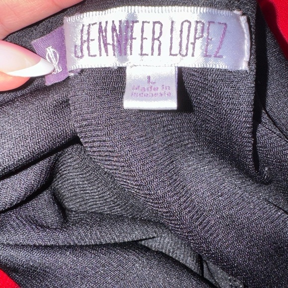 Jennifer Lopez Black Straight Leg Jumpsuit | L - Picture 5 of 5
